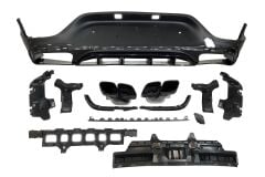 Mercedes Uyumlu Yedek Parça X253 Glc 2016-2019 Coupe Uyumlu Glc 63 Difüzör Ve Egzoz Seti