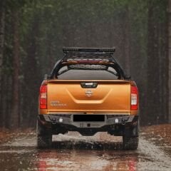 Toyota Hilux Revo 2015+ Uyumlu Yedek Parça Arka Demir Koruma - Rear Bumper Black S20