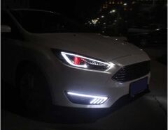 Ford Focus Uyumlu Yedek Parça 2015-2018 Ön Sis Ledi Kayar Sinyalli