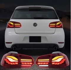 Volkswagen Golf 6 Uyumlu Yedek Parça Dragon Led Stop (Kırmızı)