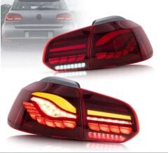 Volkswagen Golf 6 Uyumlu Yedek Parça Dragon Led Stop (Kırmızı)