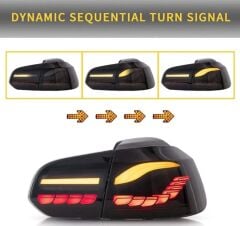 Volkswagen Golf 6 Uyumlu Yedek Parça Dragon Led Stop (Smoke)