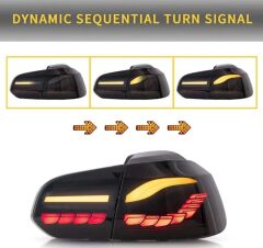 Volkswagen Golf 6 Uyumlu Yedek Parça Dragon Led Stop (Smoke)