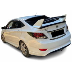 Hyundai Accent Blue 2011 - 19 Custom Arka Ek Plastik Boyasız