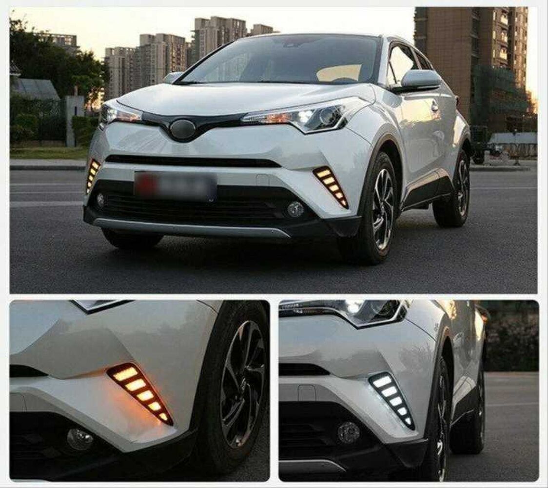 Toyota C-HR 2016-2019 Uyumlu Yedek Parça Ön Sis Ledi Hareketli Sinyal