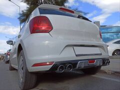 Volkswagen Polo MK5 2014-2017 Uyumlu Reflektörlü Silver Difüzör