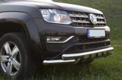 Volkswagen Amarok 2017+ Uyumlu Yedek Parça Krom Shark Ön Koruma AQM PST23