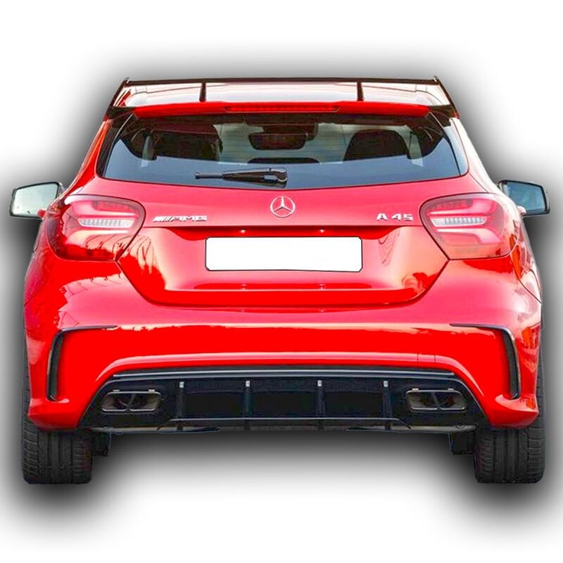 Mercedes W176 A Serisi Amg A45 2012 - 2018 Uyumlu Yedek Parça Difüzör Plastik Boyasız