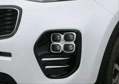 Kia Sportage 2016-2019 Için Uyumlu Yedek Parça Ön Sis Kaplaması Küçük(Kare) Nıkelaj