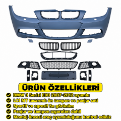 3 Serisi E90 2007-2012 İçin Uyumlu LCI MT Ön Tampon Panjur