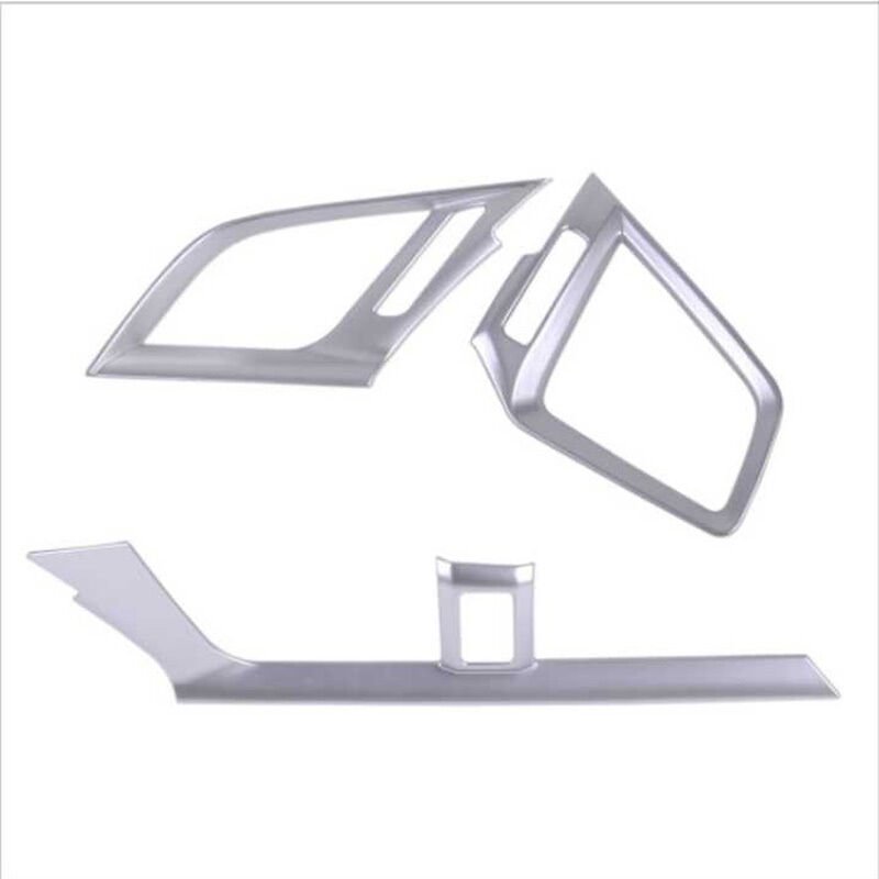 Honda Civic Fc5 Uyumlu Yedek Parça Hava Menfez Kaplama 3 Parça - Silver Kalın 2016-2020