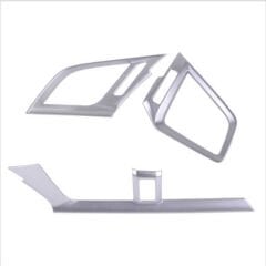 Honda Civic Fc5 Uyumlu Yedek Parça Hava Menfez Kaplama 3 Parça - Silver Kalın 2016-2020