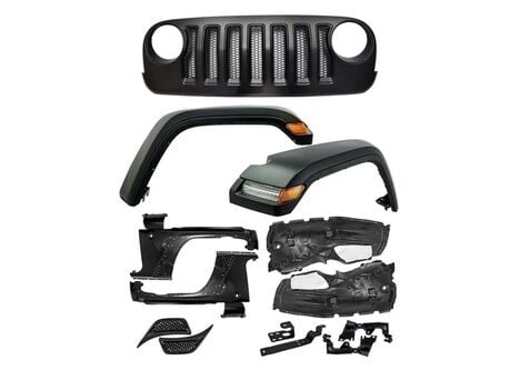 Jeep Wrangler Jk 2007-2017 Uyumlu Yedek Parça2019+ Jl Makyajlama (PANJUR+DODIK+CAMURLUK+DAVLUNBAZ+LED)
