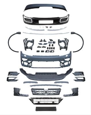 Tiguan 2016-2021 İçin Uyumlu Yedek Parça R-Line Body Kit (Ön Tampon-Panjur-Difüzör- Spoiler)
