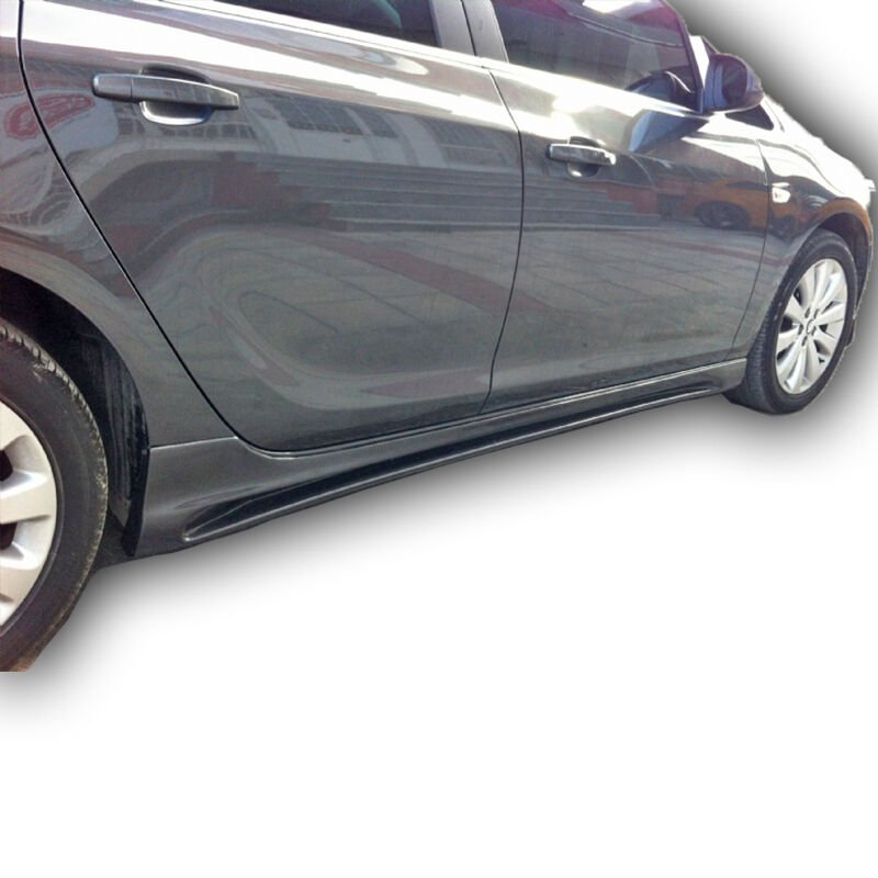 Opel Astra K Uyumlu Yedek Parça Kanallı Yan Marşpiyel (Plastik)