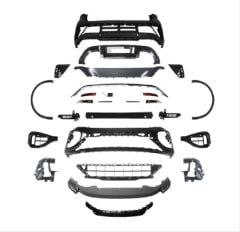2022+ Makyajlı T-Roc Uyumlu Yedek Parça İçin R Body Kit(Egzoz Dahil)