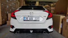Honda Civic Fc5 Uyumlu Yedek Parça 2016-2021 Omurga Led Stop Transparan
