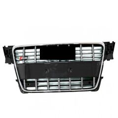 Audi A4 S4 2008-2012 Uyumlu Yedek Parça  Kromlu Siyah Panjur