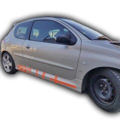 Peugeot 206 Uyumlu Yedek Parça Düz Model Marşpiyel (Plastik)