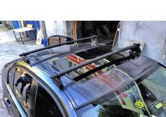 Renault Kangoo Compact 2014-Uyumlu Yedek Parça  Ara Atkı + Port Bagaj 250 Lt Siyah