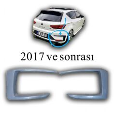 Seat Leon Xcellence 2017- 20 Uyumlu Yedek Parça Arka Tampon Kaşı Plastik Boyasız