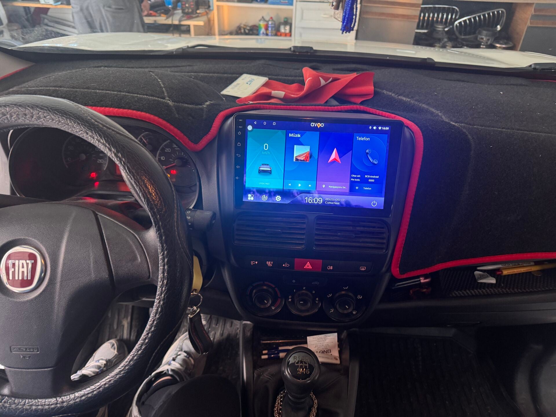 Fiat Doblo D3 Kasa Multimedya Carplay+And.Auto 4+64gb