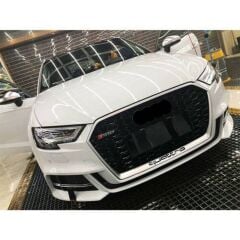 Audi A3 RS3 2017 ve Sonrası Uyumlu Yedek Parça  Kromlu Panjur