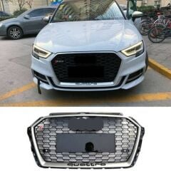 Audi A3 RS3 2017 ve Sonrası Uyumlu Yedek Parça  Kromlu Panjur