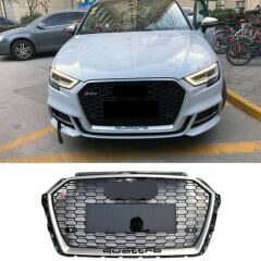 Audi A3 RS3 2017 ve Sonrası Uyumlu Yedek Parça  Kromlu Panjur