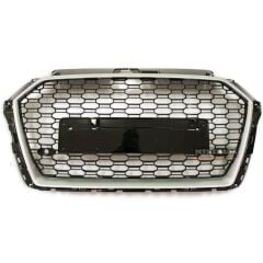 Audi A3 RS3 2017 Ve Sonrası Uyumlu Yedek Parça Kromlu Logosuz Panjur