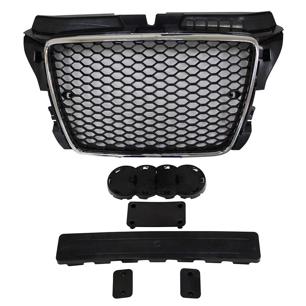 Audi A3 RS3 2008-2013 Uyumlu Yedek Parça  Kormlu Siyah Panjur