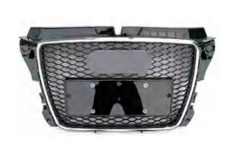 Audi A3 RS3 2008-2013 Uyumlu Yedek Parça  Kormlu Siyah Panjur