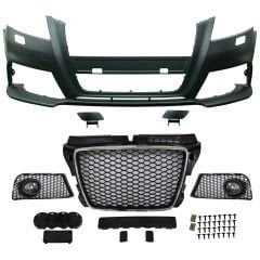 Audi A3 RS3 2008-2013 Uyumlu Yedek Parça Ön Tampon Seti