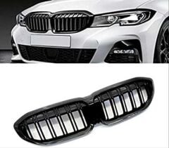 Bmw G20 2019+ Uyumlu Yedek Parça M3 Çift Çizgi Panjur Böbrek Piano Black