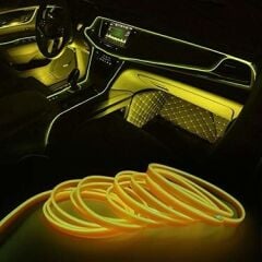 Araç İçi Neon Aydınlatma Sarı 3 Metre