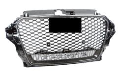 Audi A3 RS3 2012-2016 Uyumlu Yedek Parça Carbon Görünümlü Panjur