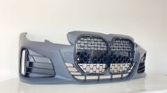 BMW 3 Serisi G20 İçin Uyumlu G22 Dönüşüm Body Kit Piano Black Çerçeveli