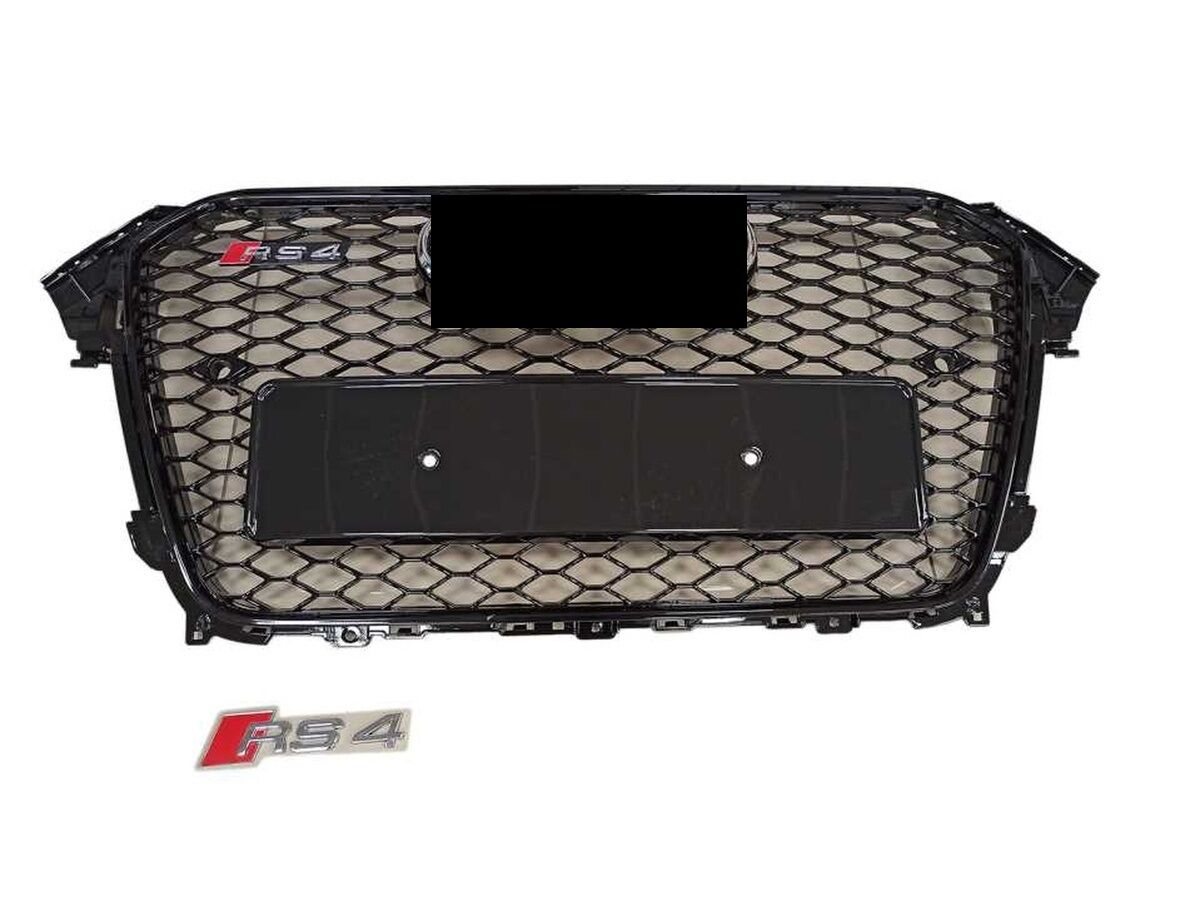 Audi A4 RS4 2012-2015  Uyumlu Yedek Parça Komple Siyah Panjur