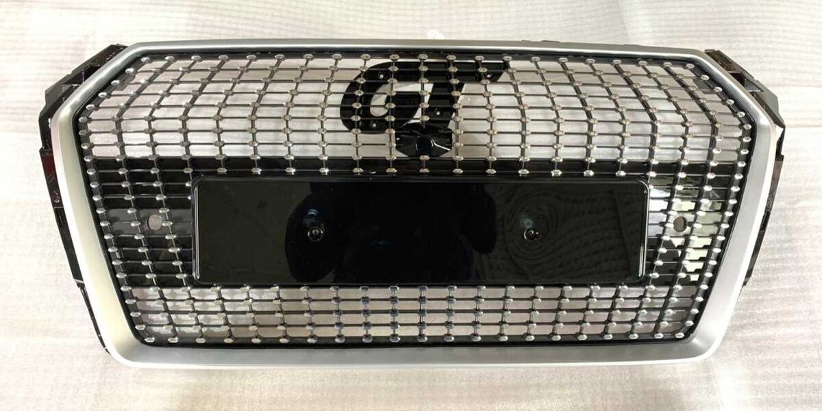 Audi A4 2016-2019  Uyumlu Yedek Parça Panjur Diamond Gri Çerçeve