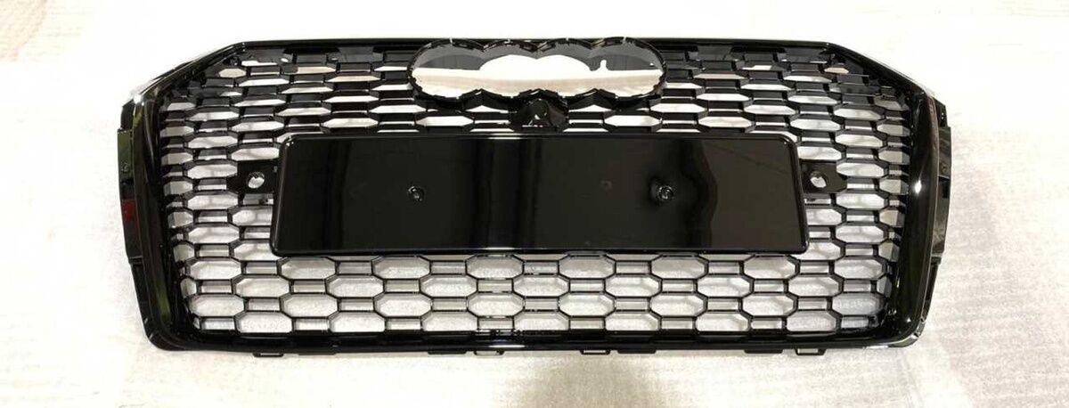 Audi A4 RS4 2016-2020 Uyumlu Yedek Parça Panjur Siyah