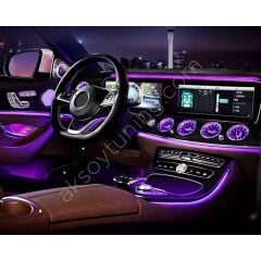 Mercedes E-Serisi W213 2016-2017 Uyumlu Yedek Parça 64 Renk Ön Havalandırma Ambiyans