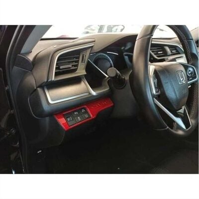 Honda Civic Fc5 Uyumlu Yedek Parça 2016-2020 Kontrol Panel Kaplama Kırmızı