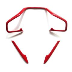 Honda Civic Uyumlu Yedek Parça Fc5 2016-2021 Direksyon Kaplama Seti Kırmızı 3 Parça