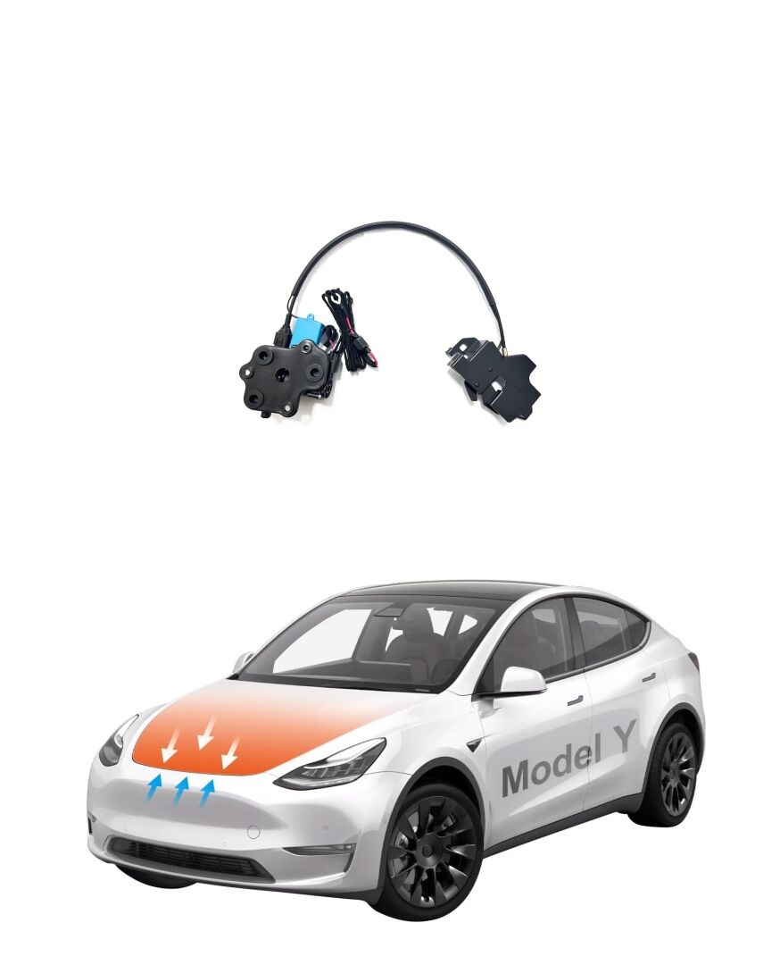 Tesla Y Uyumlu Yedek Parça Ön Kaput Elektrikli Vakum Kilit