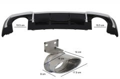 Audi A3 S-Line HB 2016-2020 Uyumlu Yedek Parça RS Difüzör