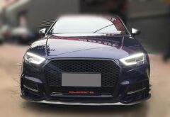 Audi A3 RS3 2016-2020 Quattro Uyumlu Yedek Parça Komple Siyah Panjur