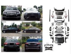 Mercedes-Benz E Serisi W212 (2009-2013) modelleri için uyumlu 2020+ W213 E63 görünüm Full Facelift Body Kit