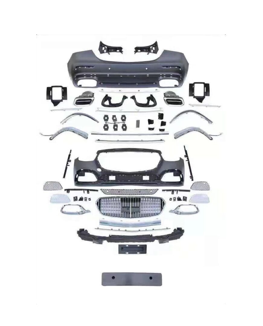 W213 Yeni E Serisi İçin Uyumlu 2020+ Maybach Görünüm Body Kit (Siyah Sis Kapak)