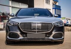 W213 Yeni E Serisi İçin Uyumlu 2020+ Maybach Görünüm Body Kit (Siyah Sis Kapak)