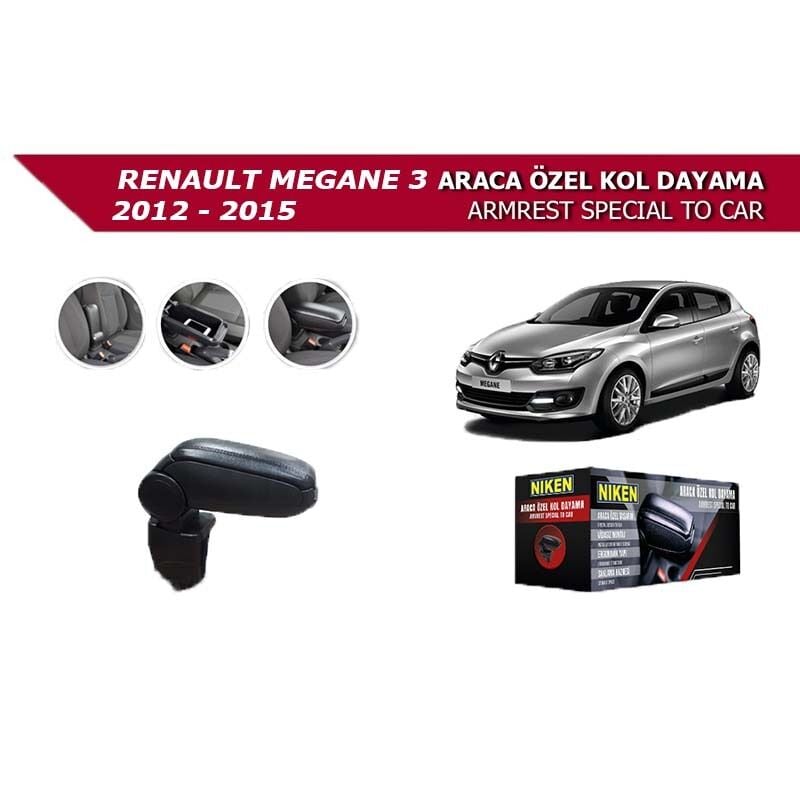 Niken Renault Megane 3 2012-2015 Uyumlu Yedek Parça Araca Özel Kol Dayama